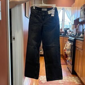 Women's Hollister Black Low-Rise Baggy Jeans